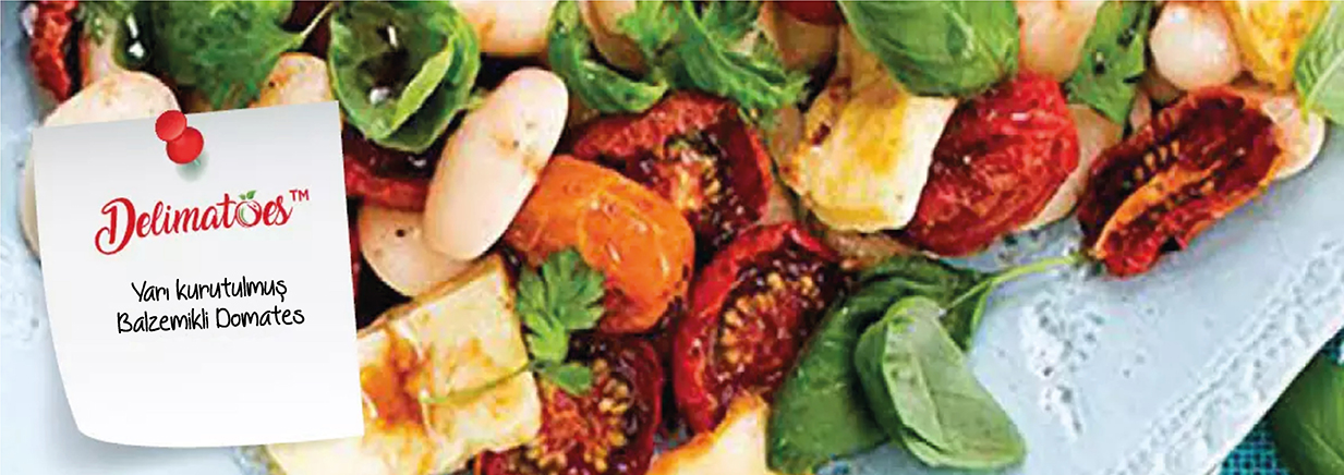 Fırında Kurutulmuş Balzamikli Domates Salatası Tarifi