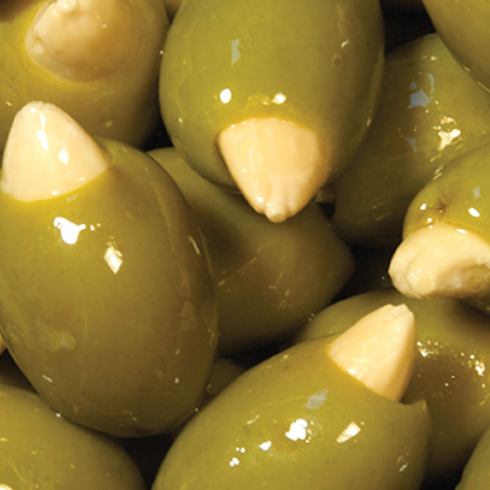 Gurme212 Green Olives Stuffed With Almond 500cc Jar - Gurme 212 Wholesale