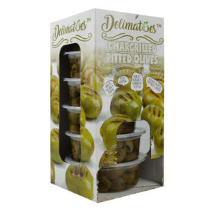 Delimatoes Chargrilled Green Olives 230g Tray