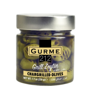 Gurme212 Chargrilled Olives  255cc jar