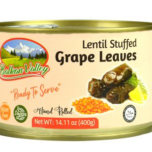 Balkan Valley Lentil Stuffed Grape leaves 400g tin